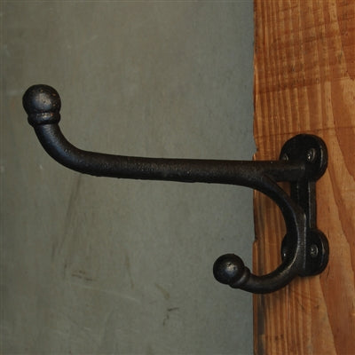 MUDROOM WALL HOOK - BLACK