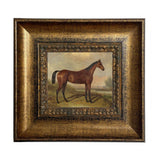 Hunter in a Landscape Framed Oil Painting Print on Canvas