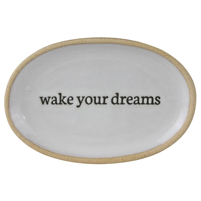 AFFIRMATION TRAY, CERAMIC - WAKE