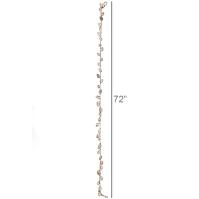 Closed Pinecone Garland - Luster Rose Gold