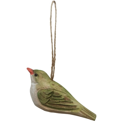 Carved Wood Birds - Set of 6
