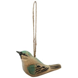 Carved Wood Birds - Set of 6