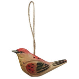 Carved Wood Birds - Set of 6