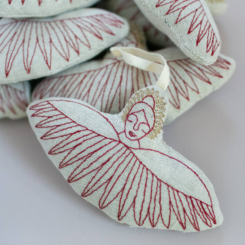 Cupid's Bow, Cotton & Lavender Ornament