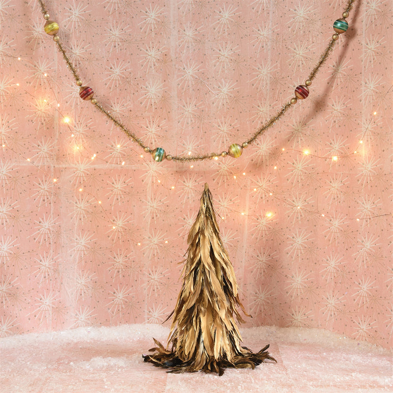 Feather Tree - Sm - Gold Luster