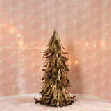 Feather Tree - Lrg - Gold Luster