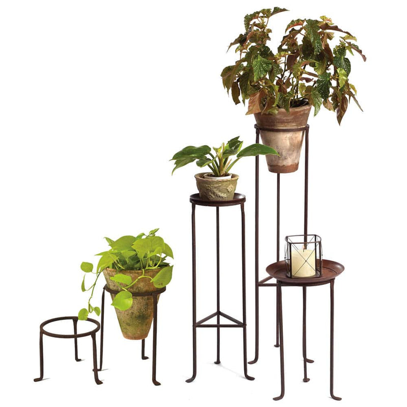 8"D x 26.5"H IRON PLANT STAND