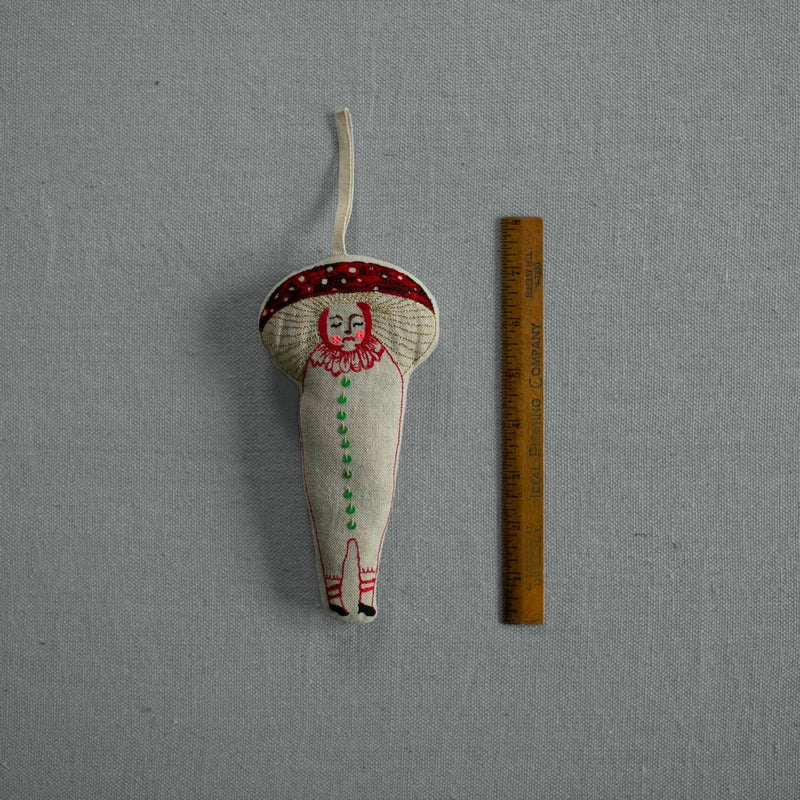 Baby Mushroom, Lavender & cotton filled ornament