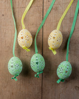 Red/Gold Hand painted egg - Small