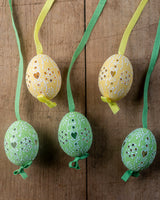 Red/Gold Hand painted egg - Small