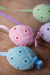 Pastels with  Cut-outs Hand painted egg - Small