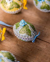Pastels with Raised Flower Hand painted egg - Small