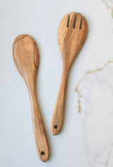 Olivewood Salad Spoon and Fork Set