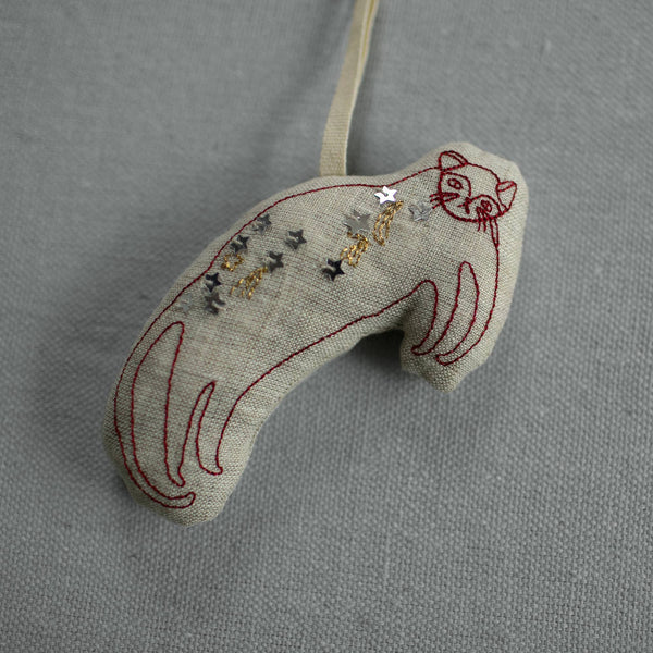 Baby Hugo Cat - Cotton & Lavender filled Ornament, Scented