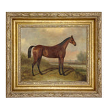 Hunter in a Landscape Framed Oil Painting Print on Canvas