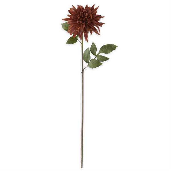 28.25 Inch Light Brown Real Touch Dahlia Stem