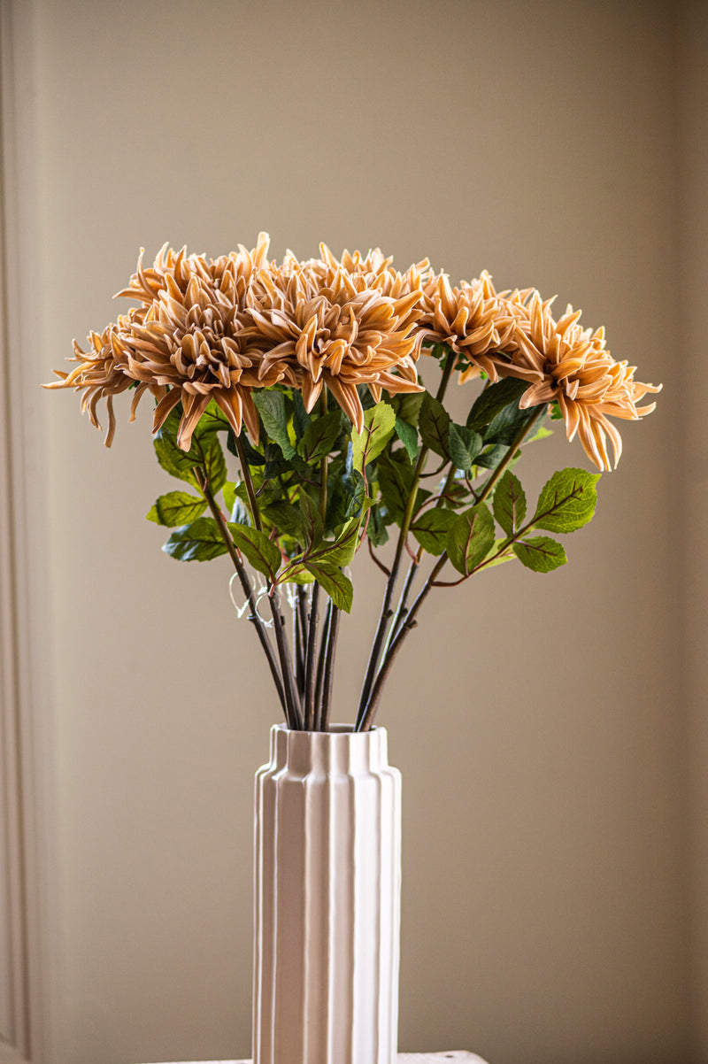 28.25 Inch Tan Real Touch Dahlia Stem