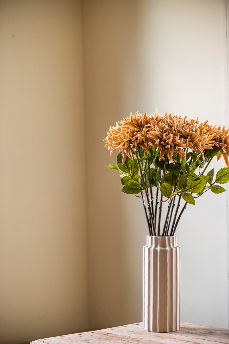 28.25 Inch Tan Real Touch Dahlia Stem