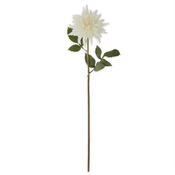 28.25 Inch White Real Touch Mum Stem