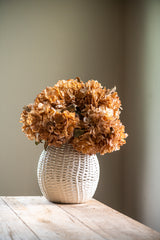 13 Inch Faux Dried Light Brown Hydrangea Bund
