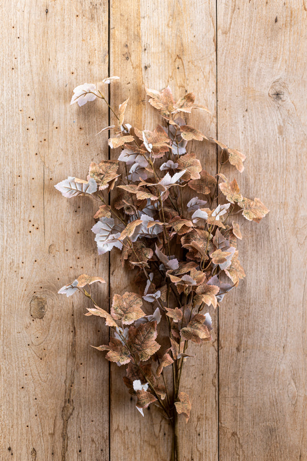 34 Inch Tan w/Green Maple Leaf Stem