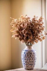 34 Inch Tan w/Green Maple Leaf Stem