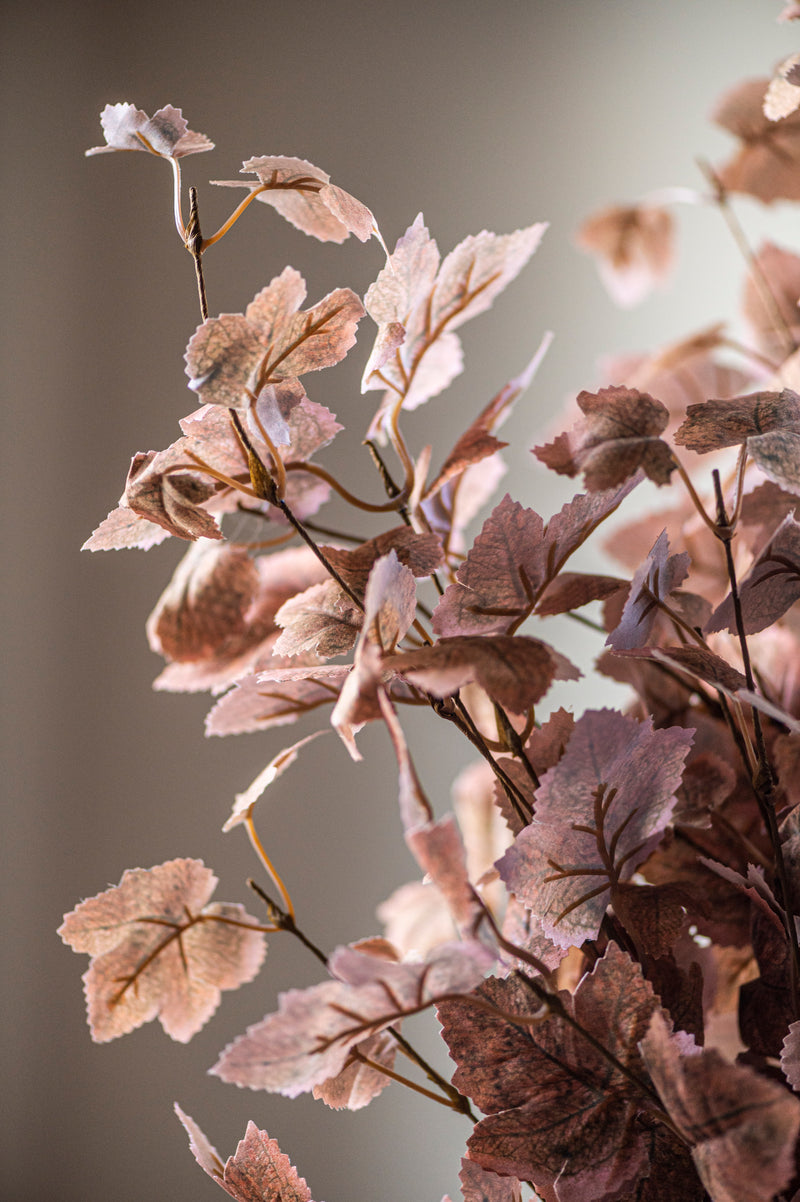 34 Inch Tan w/Green Maple Leaf Stem