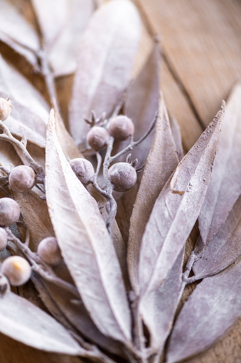 24 Inch Tan Eucalyptus & Rosehip Pick