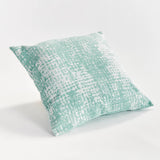 Hana Square Indoor-Outdoor Pillow 24", Teal Blue