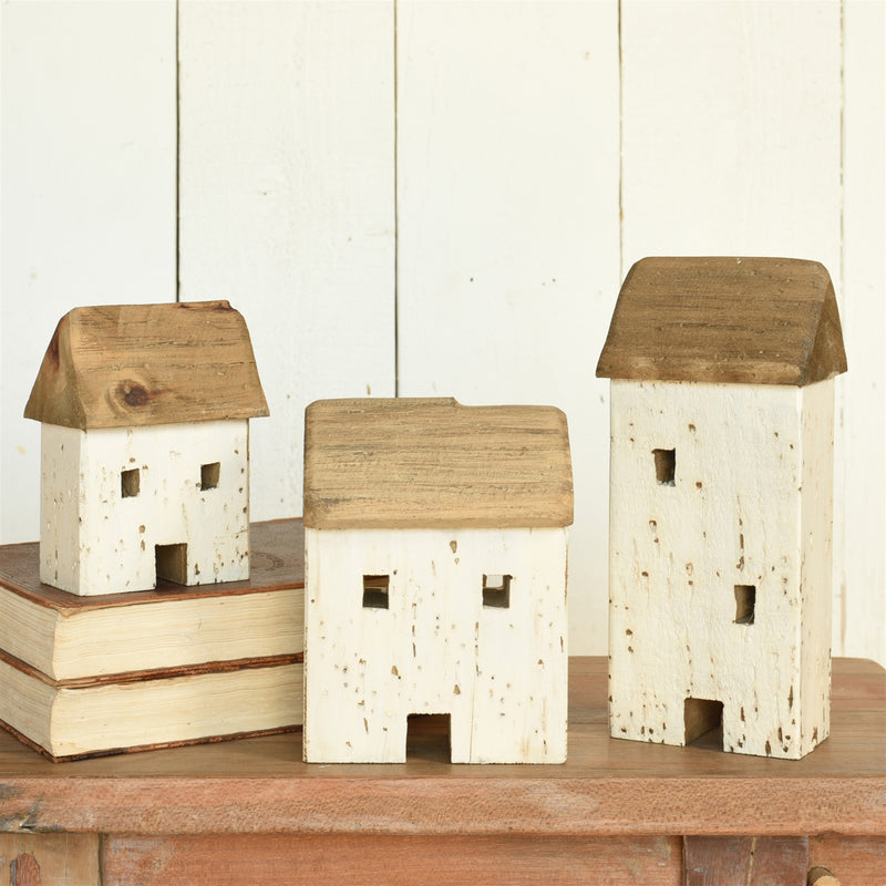 Kelso Wood Cottages, Set of 3 - Natural Wood