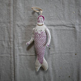 Mer Person - Cotton & Lavender filled Ornament Doll, Mermaid