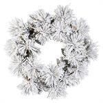 36" ICELAND FIR WREATH,FLOCKED, 156 TIPS