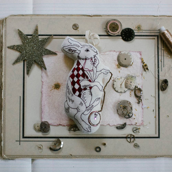 Handsome Hare, Rabbit, Cotton Ornament/Token