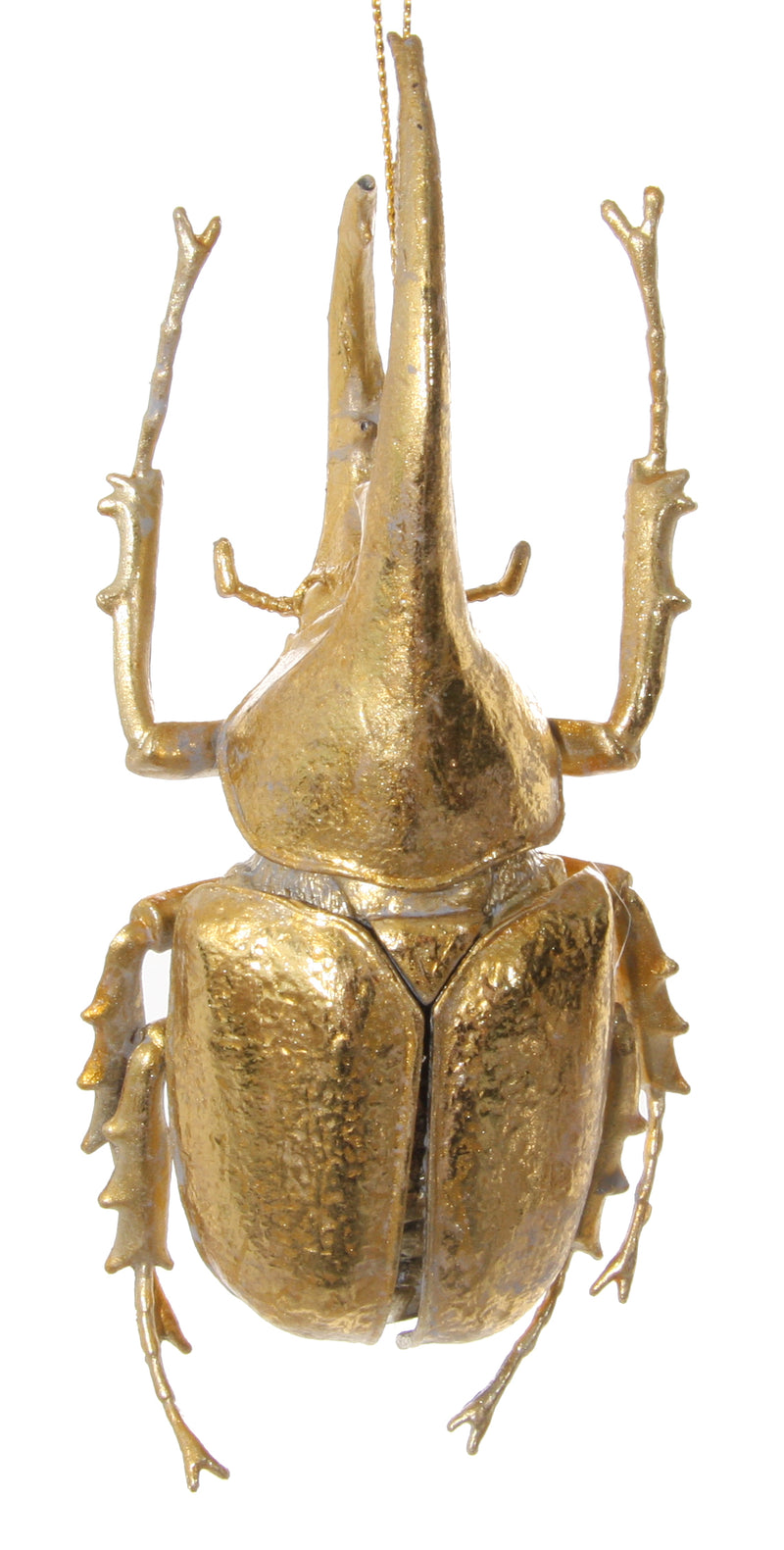 Beetle ornament gold 14cm