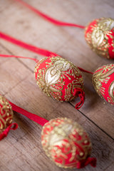 Ivory Hand painted egg - Small