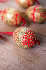 Ivory Hand painted egg - Small