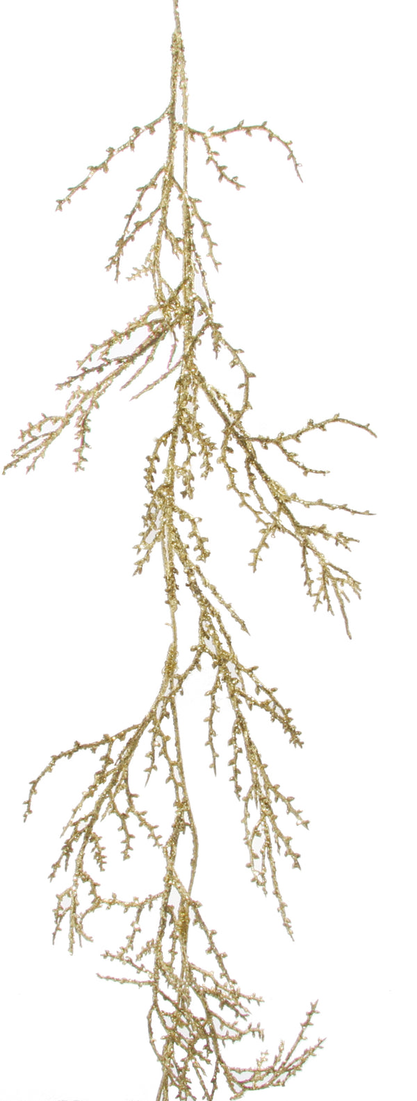 Glitter twig garland gold 120cm