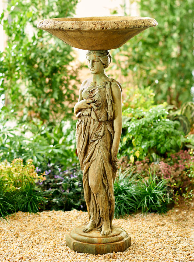 Metropolitan Woman Birdbath