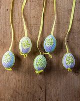 Pastels with Floral Basket Hand painted egg - Small