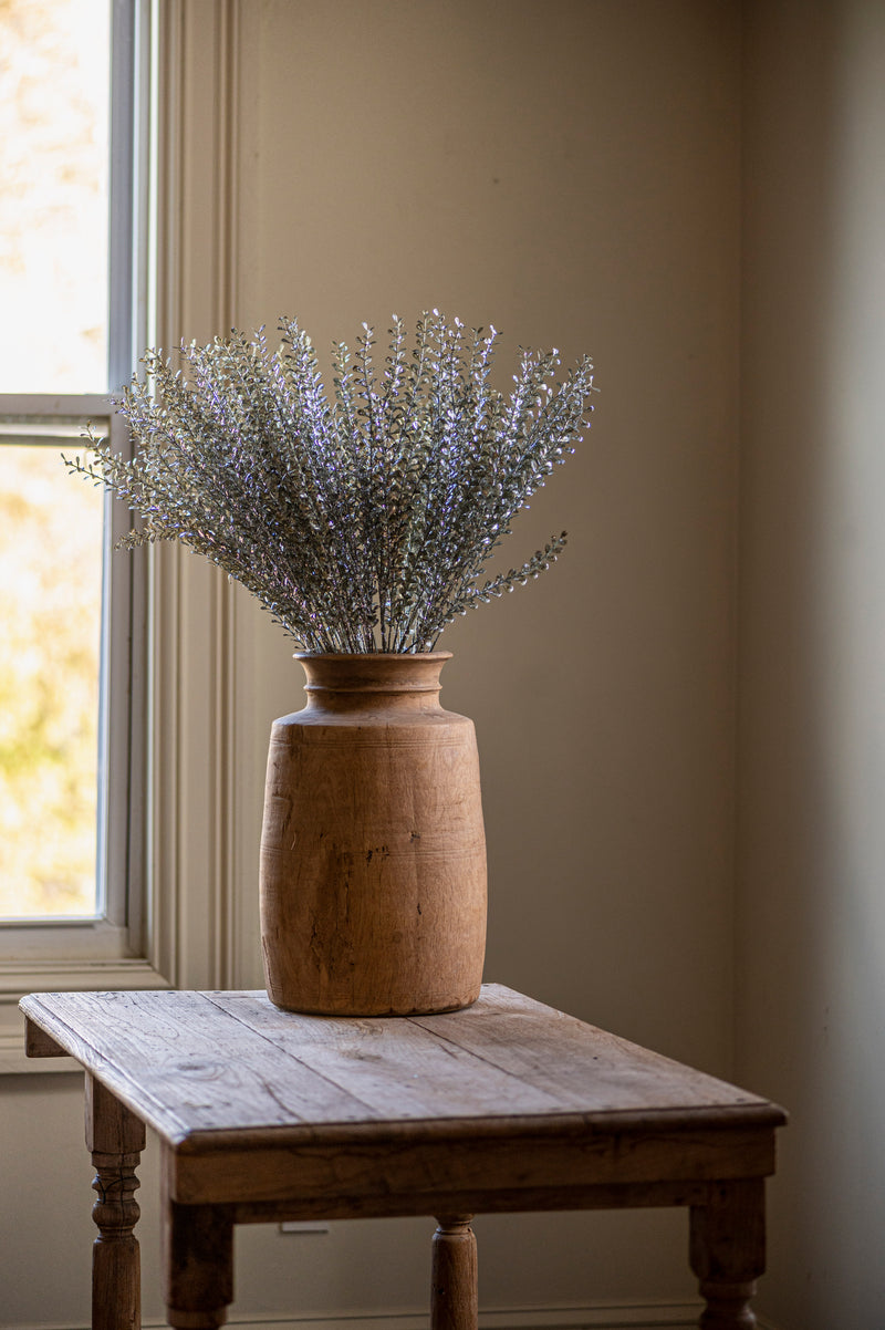 31 Inch Silver Glittered Stem w/Mini Teardrop