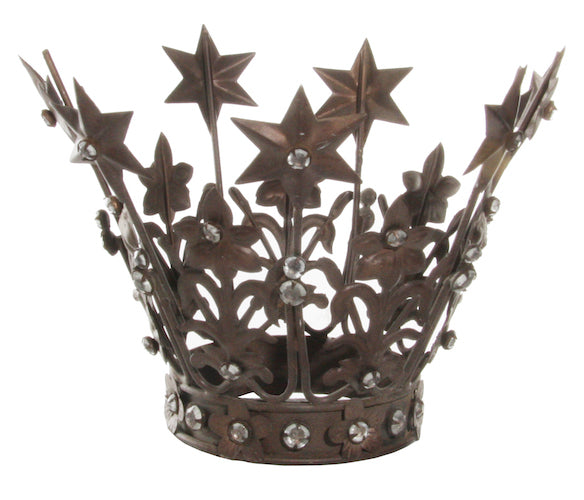 Metal crown bronze antique d18cm