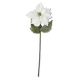 29 Inch White Poinsettia Stem
