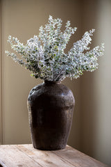 32 Inch Snowy Flocked Eucalyptus Stem