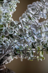 32 Inch Snowy Flocked Eucalyptus Stem