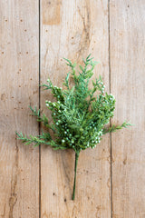 15 Inch Juniper Bush w/Mini Green Berries