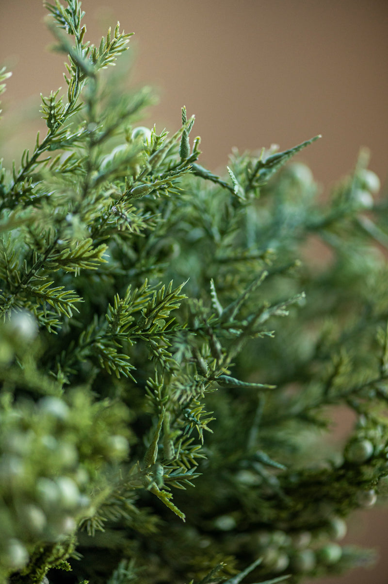 15 Inch Juniper Bush w/Mini Green Berries