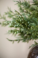 15 Inch Juniper Bush w/Mini Green Berries