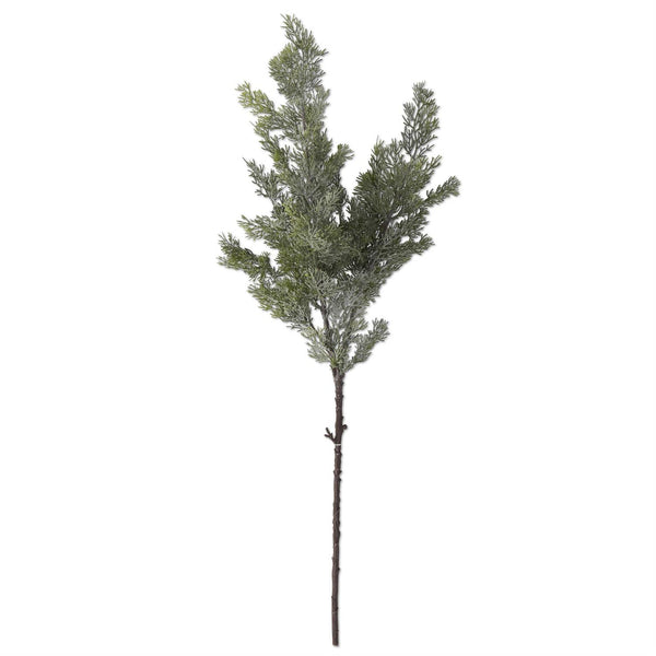 33 Inch Glittered Cedar Branch
