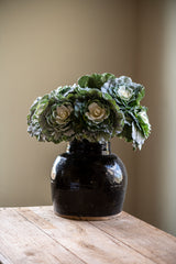 18.5 Inch Glitter Flocked Cabbage Stem