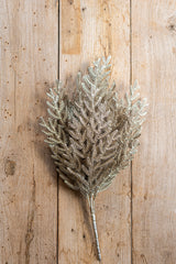 20.5 Inch Gold Glittered Bush